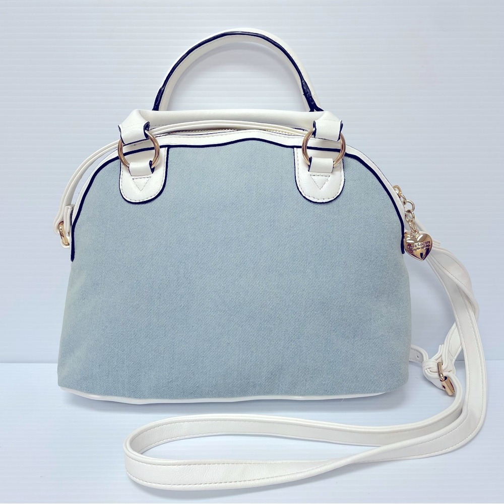 NWT Juicy Couture Denim Heritage Satchel - Picture 4 of 10